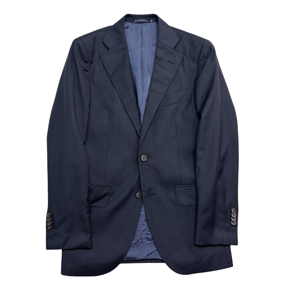 Suitsupply 36S Navy Blue Lazio Blazer‎ Jacket Sport Suit Coat VBC Italian Fabric